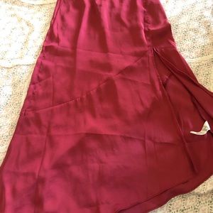 Beautiful Free People slip skirt with side slit.